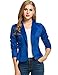 ANGVNS Women Casual Long Sleeve Turn Down Collar Slim Waist Blazers Jackets for Work