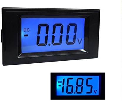 DC0-100V Digital Blue LCD Volt voltage car motorcycle monitors voltage meter US