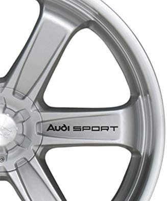 6 x Car Alloy Wheel Sticker fits Audi Sport Quattro Decal Vinyl Adhesive
