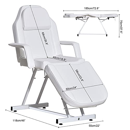 Paddie Professional Tattoo Spa Chair Lash Salon Esthetician Bed Facial
