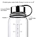 Glass Water Bottle 32 Oz, Wide Mouth Glass Water Bottle with Insulated Sleeve and Stainless Steel Strainer,Water Bottle with Time Marker for Travel Home BPA Free for Liquids Tea Coffee Daily Intake