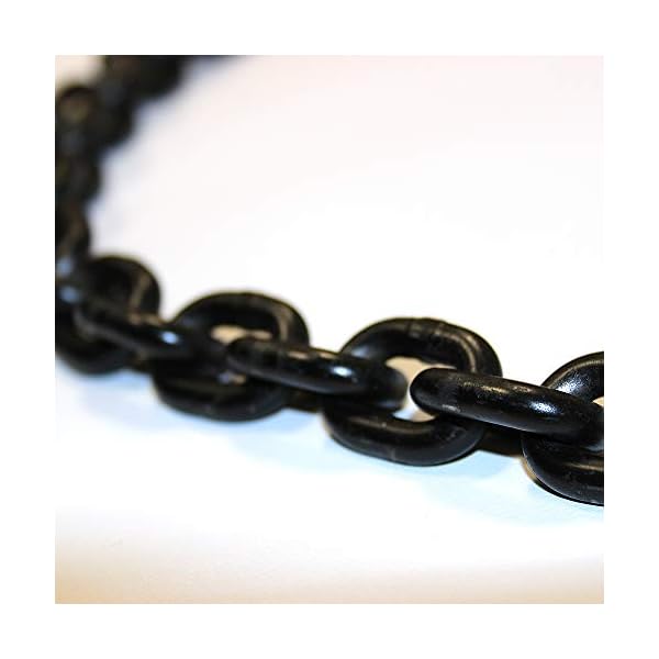 ELLERchain G100 1-strang Anschlagkette 10mm / 1m - Ultra-starke Kette mit AufhÃ¤ngering, Verbindungsglied, Gabelkopfhaken und VerkÃ¼rzungshaken - GÃ¼teklasse 10, nach EN 812-2 – Bild 5