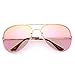 WearMe Pro - Oversized Metal Geometric Vintage Aviator Sunglasses