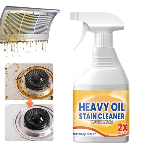 Uniiking® Kitchen Pots and Pan Cleaner, Multipurpose Foam Cleaner Spray, Grease Remover, Kitchen Heavy Oil Cleaner for Range Hood, Stove Top(100ml)