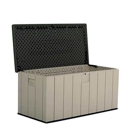 PQXOER Garten und Geräteschrank Außen Storage Box 150-Gallon Allwetter Wasserdichten Outdoor-Locker for Patio Rasen…