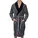 Regency New York Luxurious Men's & Womens Hooded Robe & Shawl Collar Soft Fleece Bathrobe Spa Robe