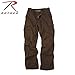 Rothco Vintage Paratrooper Cargo Fatigue Pants – Tactical Outdoor Comfortable Casual, Brown, L