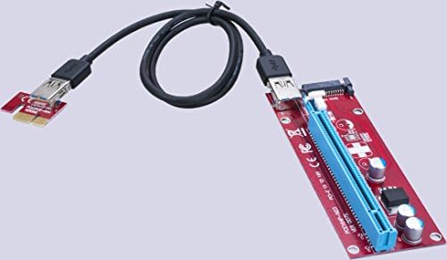 USB 3.0 PCI-E Express 1x to16x Extender Riser Board Card Adapter kits +Cable