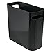 mDesign Plastic Small Trash Can, 1.5 Gallon/5.7-Liter Wastebasket, Narrow Garbage Bin, Handles for Bathroom, Laundry, Home Office - Holds Waste, Recycling, 10
