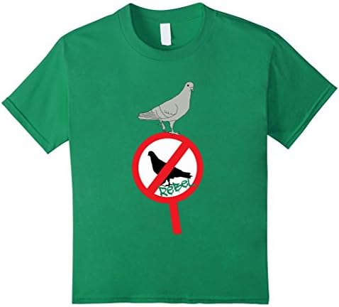Kids Rebel Birds tshirt 8 Kelly Green