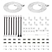 Fntek LED Strip Connector Kit for 5050 RGB 4 Pin 10mm,with RGB Splitter Cable, LED Strip Jumper, T and L Shape Connector, 9 Types Accessories for LED Connector