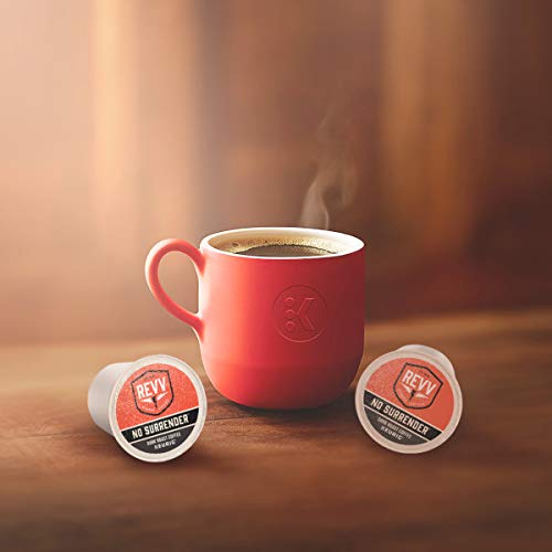 REVV NO SURRENDER, SINGLE-SERVE KEURIG K-CUP PODS, DARK ROAST COFFEE, 24 COUNT