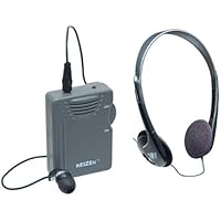 ELITE PACAKGE: Reizen Loud Ear 120dB Gain Personal Amplifier with Earbud and Extra Headphones by Reizen