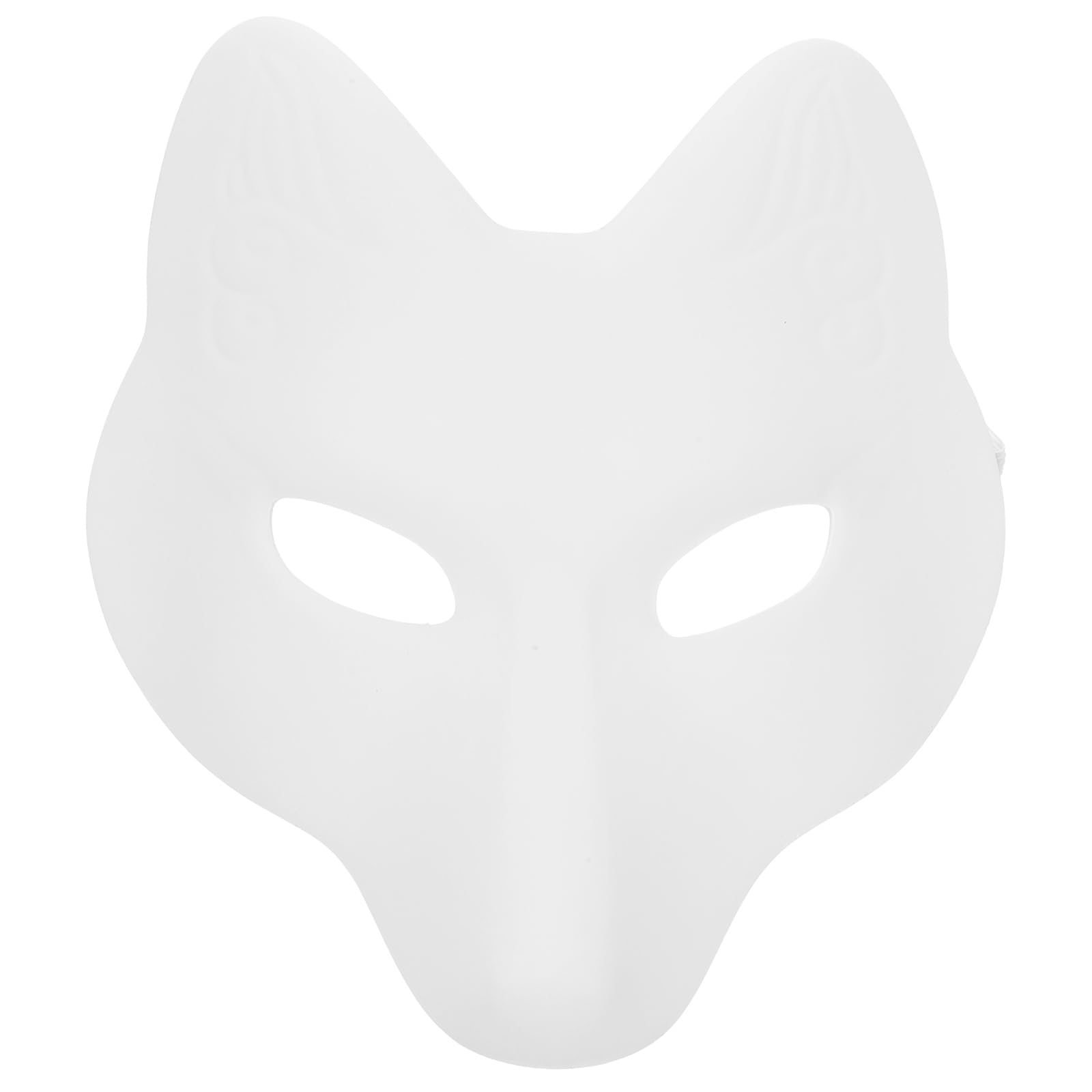 Veemoon Halloween Fox Mask Diy Mask Blank Unfinished Cosplay Props for Halloween Parties, Costume Parties, Cosplay