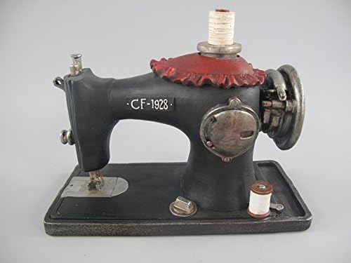 Sewing machine Musical polystone black L.23cm