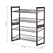 Shoe Rack for Closet, Rackaphile 4-Tier Stackable Metal Shoe Rack Mesh Utility Shoe Storage Organizer Shelf Bedroom Entryway 32.3