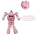 JSMKX Robot Watch Toys Deformed Watch Toy Deformation Robot Toys Kids Digital Watch for Kids Christmas Halloween New Year's Gift. (Pink)