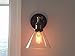 CLAXY Ecopower Industrial Edison Antique Glass 1-Light Wall Sconces Simplicity