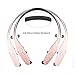 Bluetooth Retractable Headphones,Neckband Earbuds Wireless Bluetooth Headset Hand-Free Sports in-Ear Noise Cancelling Earphone for Samsung, iPhone 8/X/Plus and Other Bluetooth Devices