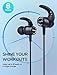 Mpow Bluetooth Headphones, Magnetic Lightweight Wireless Earbuds w/Mic, IPX7 Waterproof Hi-Fidelity Audio Sports Wireless Running Headphones, 8 Hrs Playtime Wireless Headphones, Black