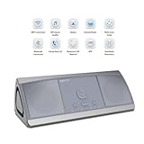 WiFi Speaker with App, Airplay / DLNA connection,XREXS Wireless Bluetooth Stereo Speaker with Subwoofer Bass,Multi Room Play, 8WX2 Output,Built-in Mic Hands Free for Apple iphone ipad Laptop (Silver)