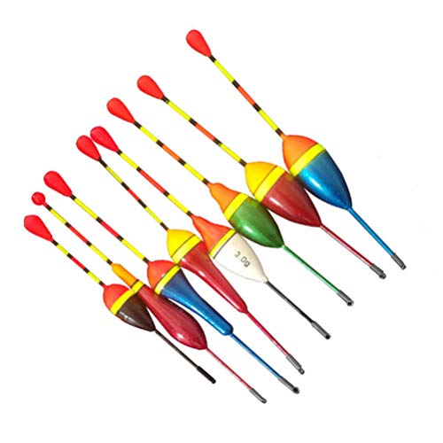 Vorcool Flotteurs De Pêche Flotteurs De Pêche En Mousse Mélanger Les Flotteurs De Pêche à Bouée Verticale De Style Pour La Carpe 10 Pièces/ensemble