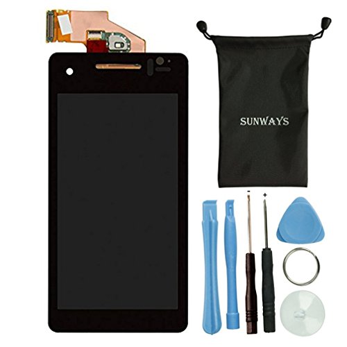 Sunways LCD Display Touch Digitizer Screen For Sony Xperia V Lt25i With device opening tools