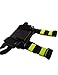 Lewong Universal Hands Free Chest Harness Bag Holster for Two Way Radio (Rescue Essentials) (Black and Fluorescent Green)