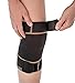 Copper Fit Men's Rapid Relief Knee Wrap with Hold/Cold Therapy, Black, One Size
