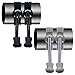 AKTIVX SPORTS No Tie Shoelaces that Lock, Elastic Laces (2-Pack) (Black, Grey)