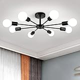 ZSMIHDOH Semi Flush Mount Ceiling Light, 8-Lights