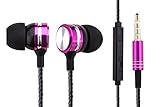 Woozik WZ-10 In-Ear Noise Isolating Heavy Bass Earphones Earbuds Headphones with Mic, Volume Control and Answer Button for Apple iPhone & Samsung Galaxy/Note