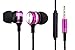 Woozik WZ-10 In-Ear Noise Isolating Heavy Bass Earphones Earbuds Headphones with Mic, Volume Control and Answer Button for Apple iPhone & Samsung Galaxy/Note