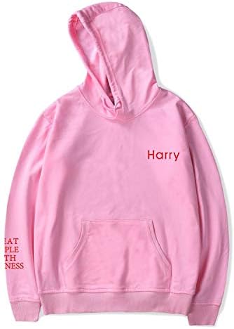 Harry Styles Treat People with Kindness Print Hoodies Sweatshirt Unisex Hooded,pink1,S