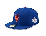 MLB New York Mets Adult World Series AC On Field 59Fifty Cap, 7 3/8, Royal