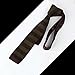 Dan Smith Brown Stripes Wedding Slim Knitted Neck Ties Flat Bottom Thin Knitted Neckwear Contemporary Baby Girls DAO3A01D Zinnwaldite Brown,Olive Feel Silk