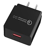 Wall Charger, GOOD-SHE GS-551 18W Quick Charge 3.0 (Quick Charge 2.0 Compatible)USB Smart Charging Adapter for Galaxy S7 / S6/Edge/Plus, Note 5/4, LG G4, HTC One A9/M9, Nexus 6, iPhone, iPad and More