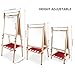 Kids Wooden Art Easel Double-Sided Whiteboard and Chalkboard Adjustable Standing Easel with Paper Roll Holder,Letters and Numbers Magnets and Other Accessories Gift for Kids Toddlers Boys and Girls
