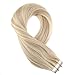 14 Inch Human Tape in Extension Remy Hair Extension Color #18 Ash Blonde Mixed with #613 Blonde Human Hair Extensions Tape in Hair 20pcs 40g Glue on Hair