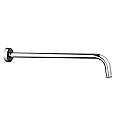 12 Inch Shower Arm with Flange,Stainless Steel 90 Degree Rain Shower Head Extension Arm,Wall-Mounted Shower Head Arm for Fixed Shower Head,Chrome