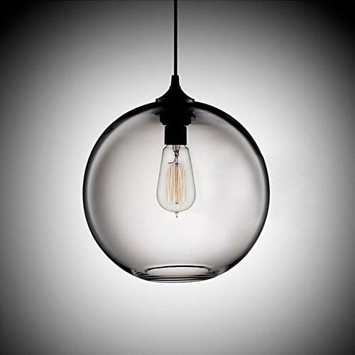 Cozyle Vintage Pendant Hanging Light Glass Shades Transparent