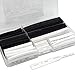 Heat Shrink Tubings for Wire Repair and Electrical Splices Assorted in Tool Box (150PCS/Black and White/8 Sizes)