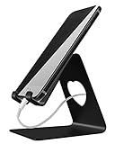 Adaker Cell Phone Stand, iPhone Stand: Holder, Cradle, Dock, Stand For Switch, All Android Smartphone, for iPhone X 8 7 6 6s Plus 5 5s 5c Fire Tablet Charging,Universal Phone Accessories Desk,Black