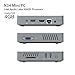 N34 Fanless Mini PC Desktop, Windows 10 Pro 64-Bit/4GB/64GB, Support M.2 SSD, Intel Celeron N3450 (up to 2.2 GHz) HD Graphics 500, 4K/1000M LAN/2.4G+5.8G WiFi/BT 4.0 [Dual Output - HDMI&VGA]