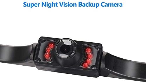 Chuanganzhuo 4332965353 Backup Camera And Monitor Kit License Plate Cmos Wide Angle Back Up Camera With 7 Led Night Vision 4 3 Tft Lcd Monitor Pack