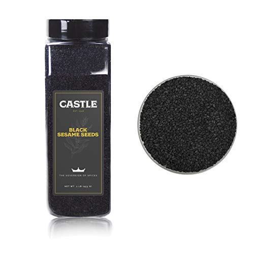 Castle Foods | BLACK SESAME SEEDS, 16 oz Premium Restaurant Quality