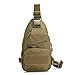 X-Freedom Military Gear Tactical Casual Sling Chest Pack Bag Shoulder Bag Crossbody Daypack Molle Hunting Camping Bag (Brown)