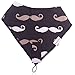 Mustache Baby Bandana Drool Bib with BPA Free Mustache Pacifier