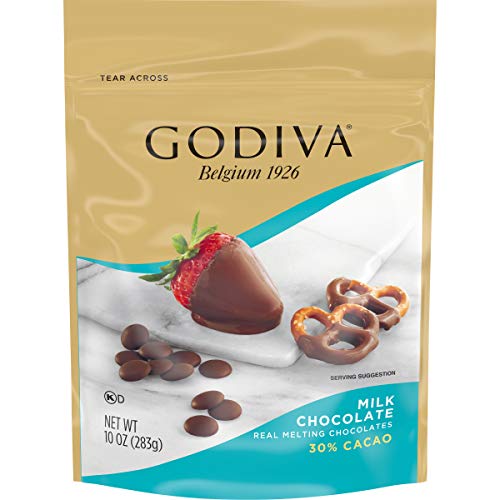 Godiva Milk Chocolate Premium Baking Chocolate Wafers, 10 oz - Thumbnail 7