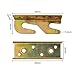 Bed Frame Hardware - Bed Rail Brackets Set of 4, Heavy Duty Non-Mortise for Wood Bed Frame Headboards Footboards with Screws